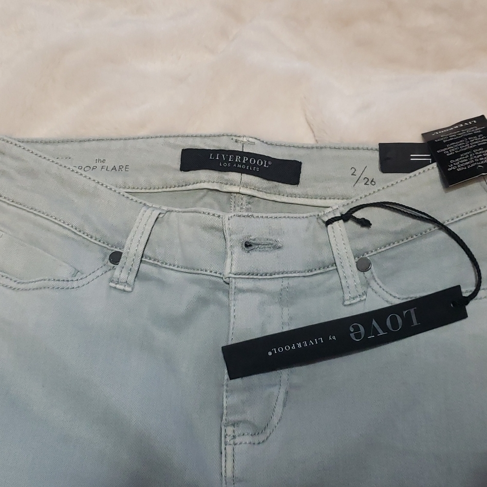 NWT Grey Liverpool‎ crop flare 2/26